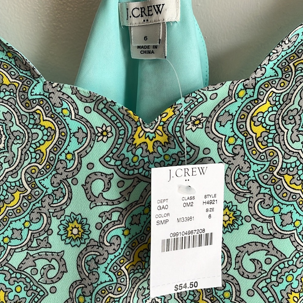 NWT J Crew spaghetti strap tank 6 - Picture 2 of 5